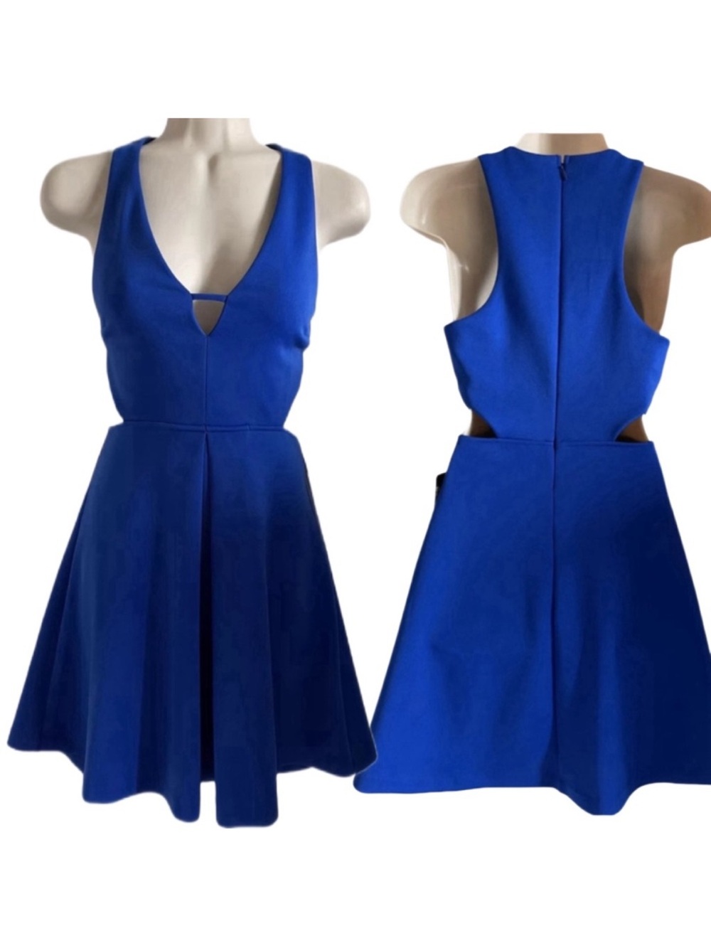 $8 if bundled EXPRESS Royal Blue Cut Out Dress Size 4